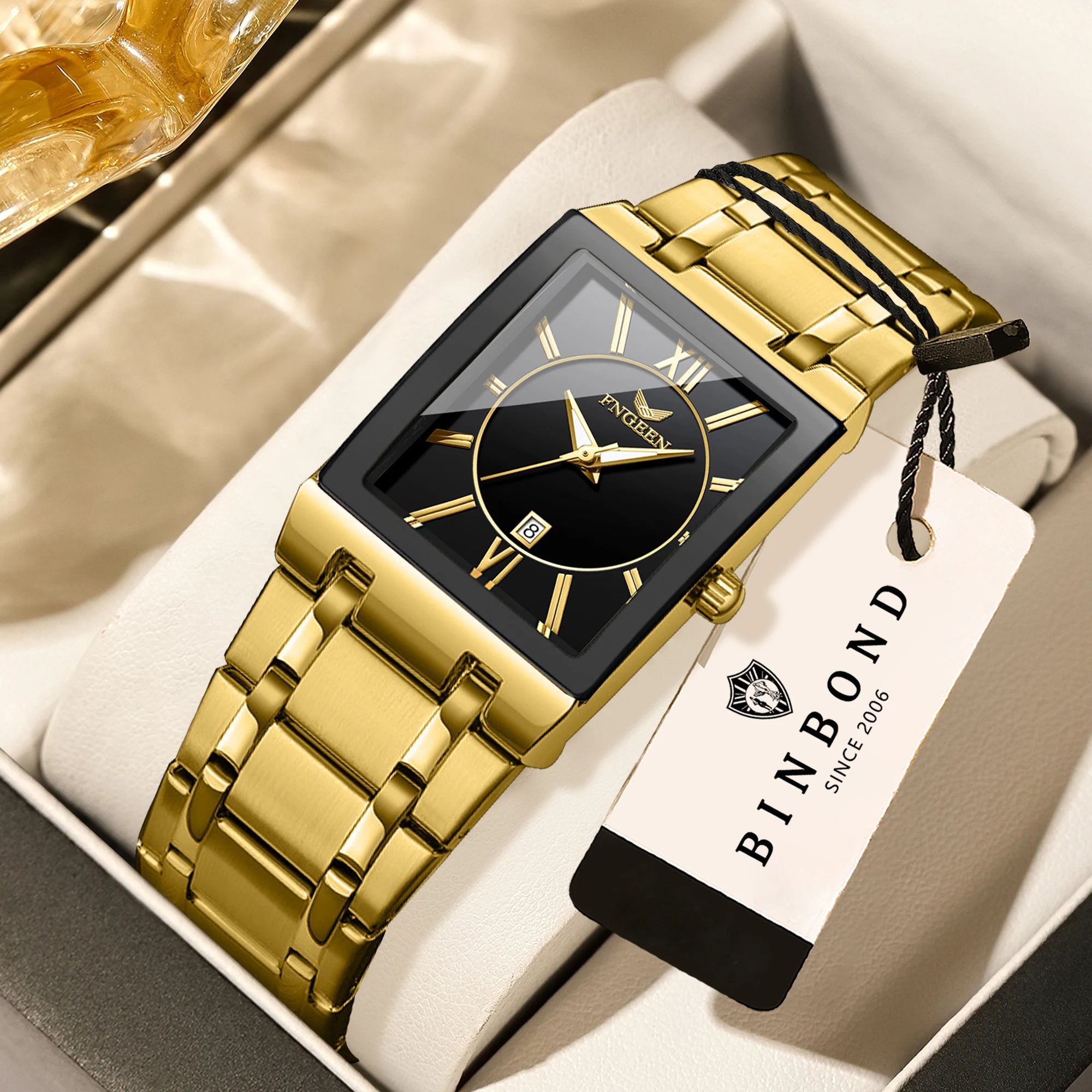 BINBOND Luxury Precise Quartz Wristwatch for Men