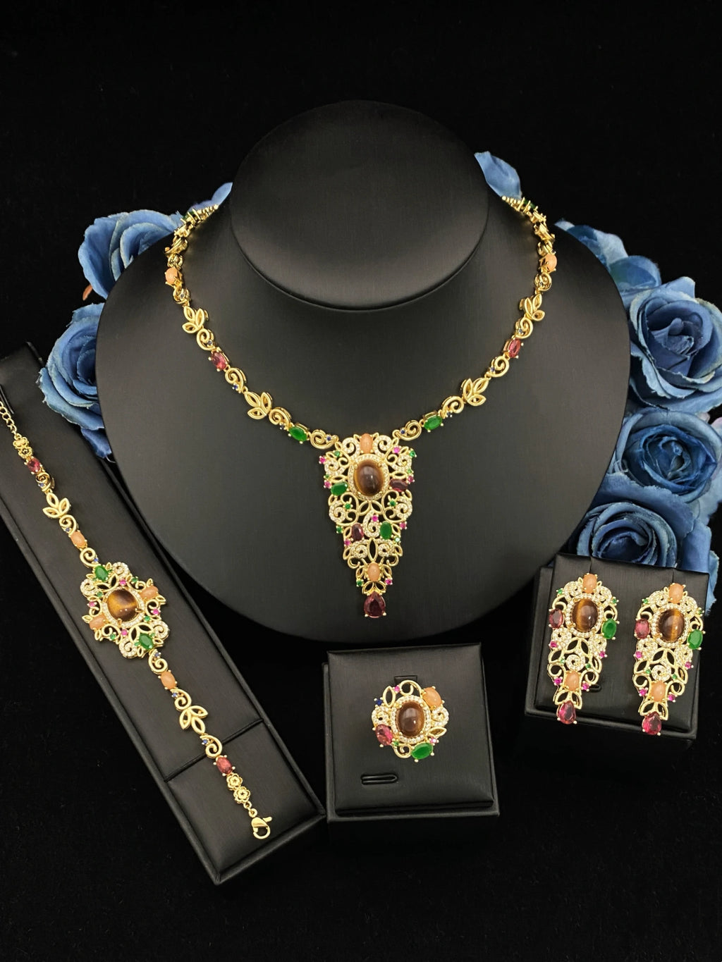 Falair Women's Luxury Zircon Simulated Jewelry