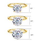 1ct 2ct 3ct 5ct D Color VVS1 Moissanite Ring Engag.
