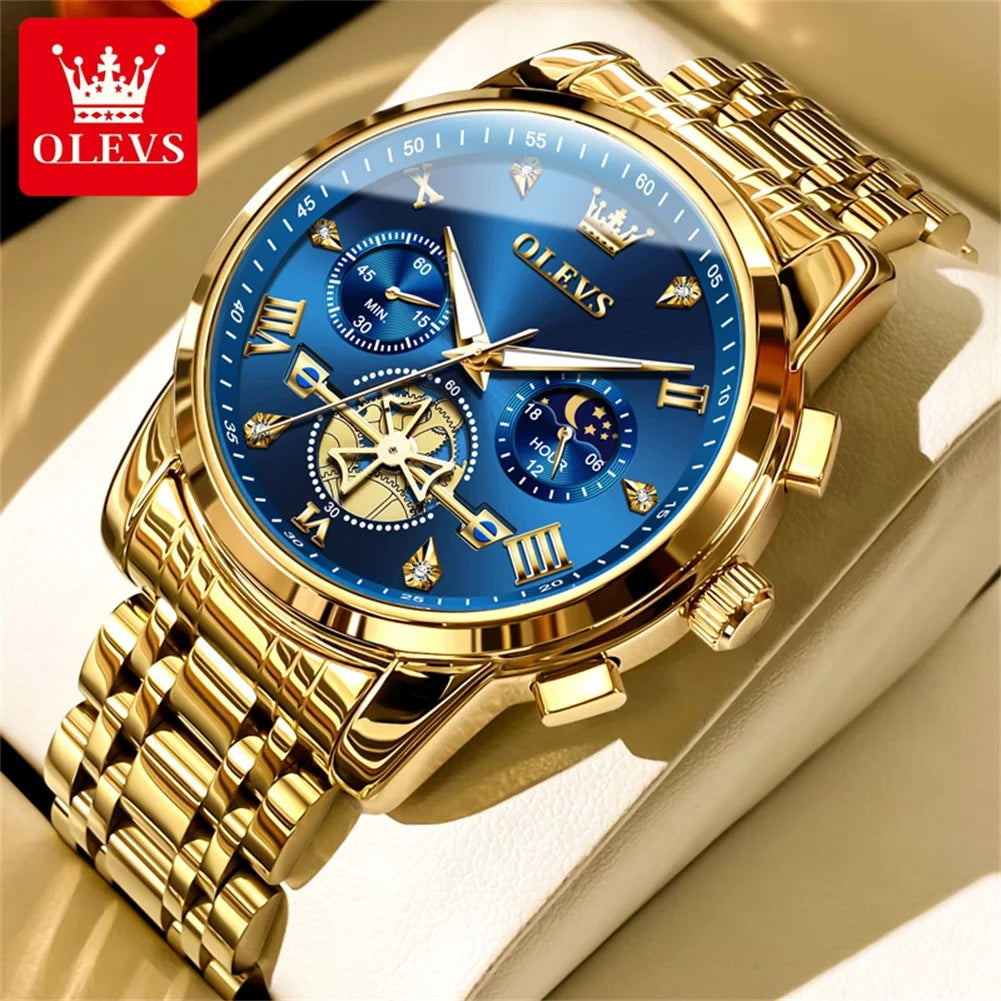 OLEVS Men's Watches Classic Multifunctional Flywheel - Multicolor / Yes
