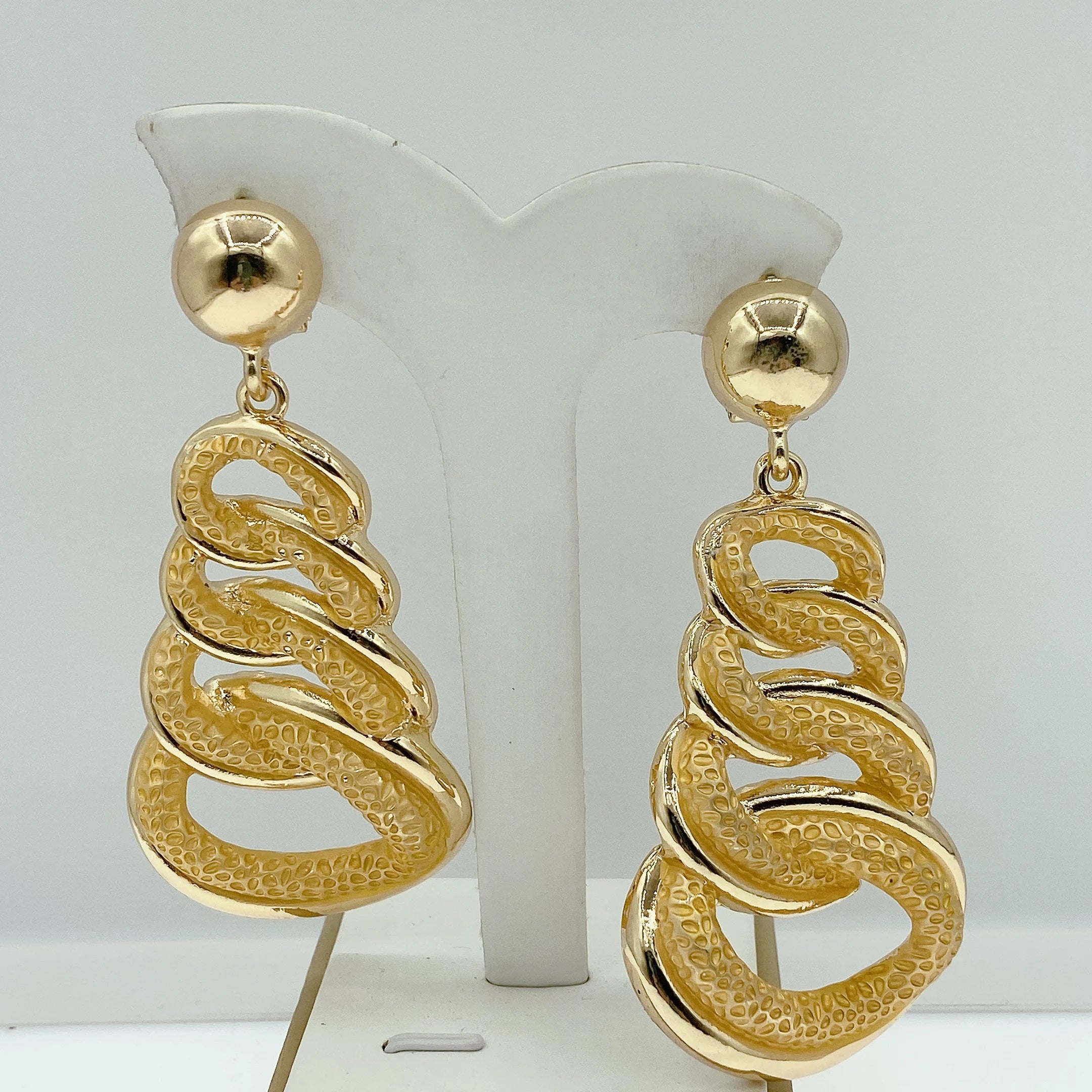 New Design Italian Gold Earrings For Women Big