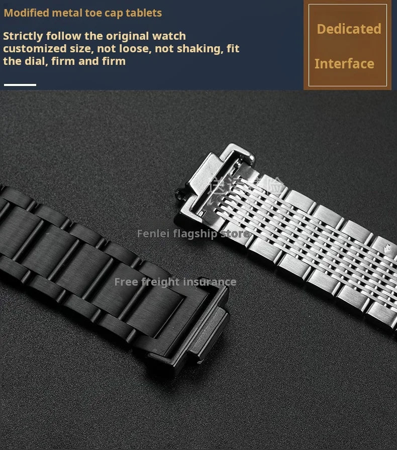 Quick Metal Modified watchband Case Suit For Casio.