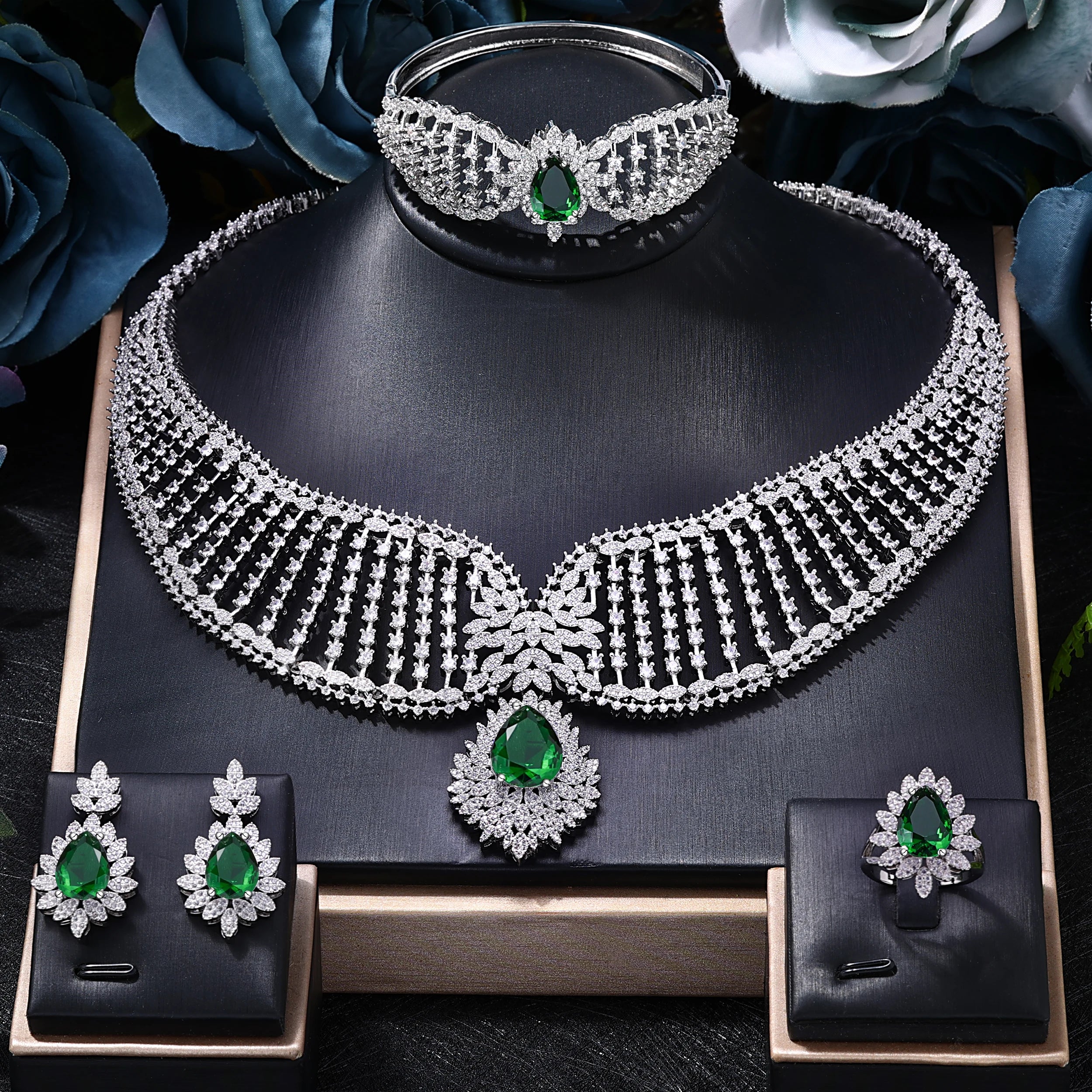 2023 New Dubai 4-Piece Jewelry Set Angel Design