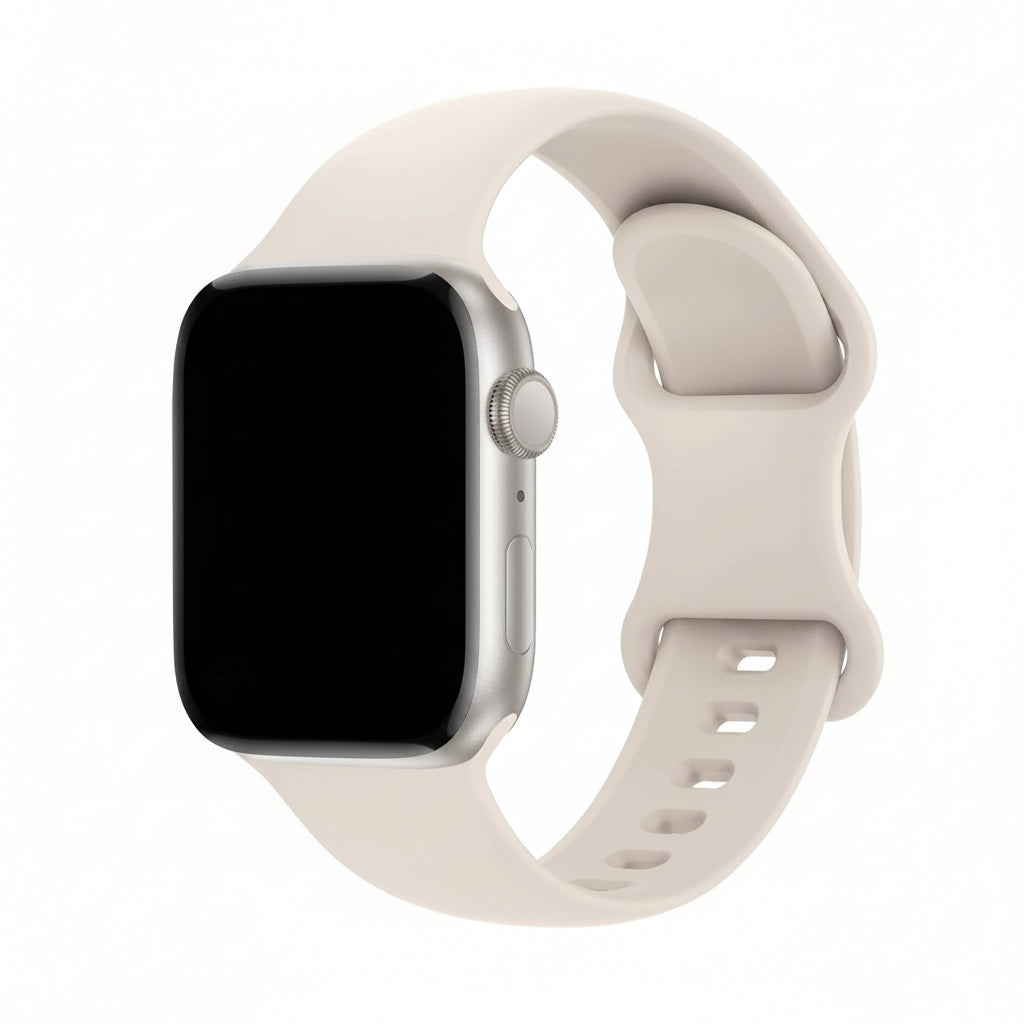 Soft Silicone Waterproof Sports Watch Band Compatible - Black Gray / United States / 38mm 40mm 41mm|38mm-40mm-41mm S-M