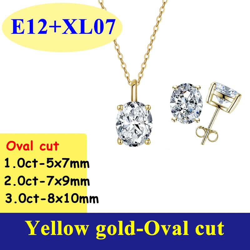 0.5-3CT D Color VVS1 Moissanite Diamond Women's