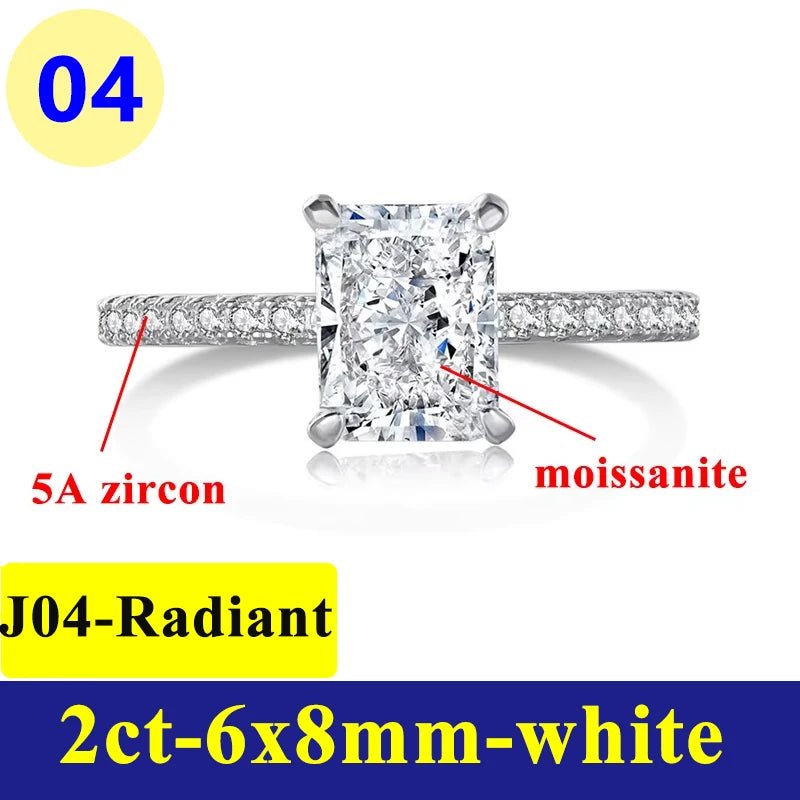 1-3CT Moissanite D Color VVS Diamond Women's Oval - add-box / J04-radiant-2ct / 9, add-box / J04-radiant-2ct / 7, add-box / J04-radiant-2ct / 8, add-box / J04-radiant-2ct / 5, add-box / J04-radiant-2ct / 6, add-bag / J04-radiant-2ct / 9, add-bag / J04-radiant-2ct / 7, add-bag / J04-radiant-2ct / 8, add-bag / J04-radiant-2ct / 5, add-bag / J04-radiant-2ct / 6