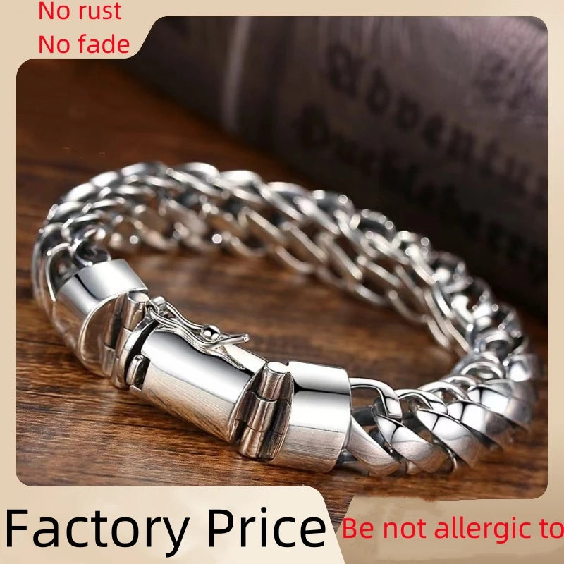 Great Sale 100% S925 Sterling Silver Punk Minimali