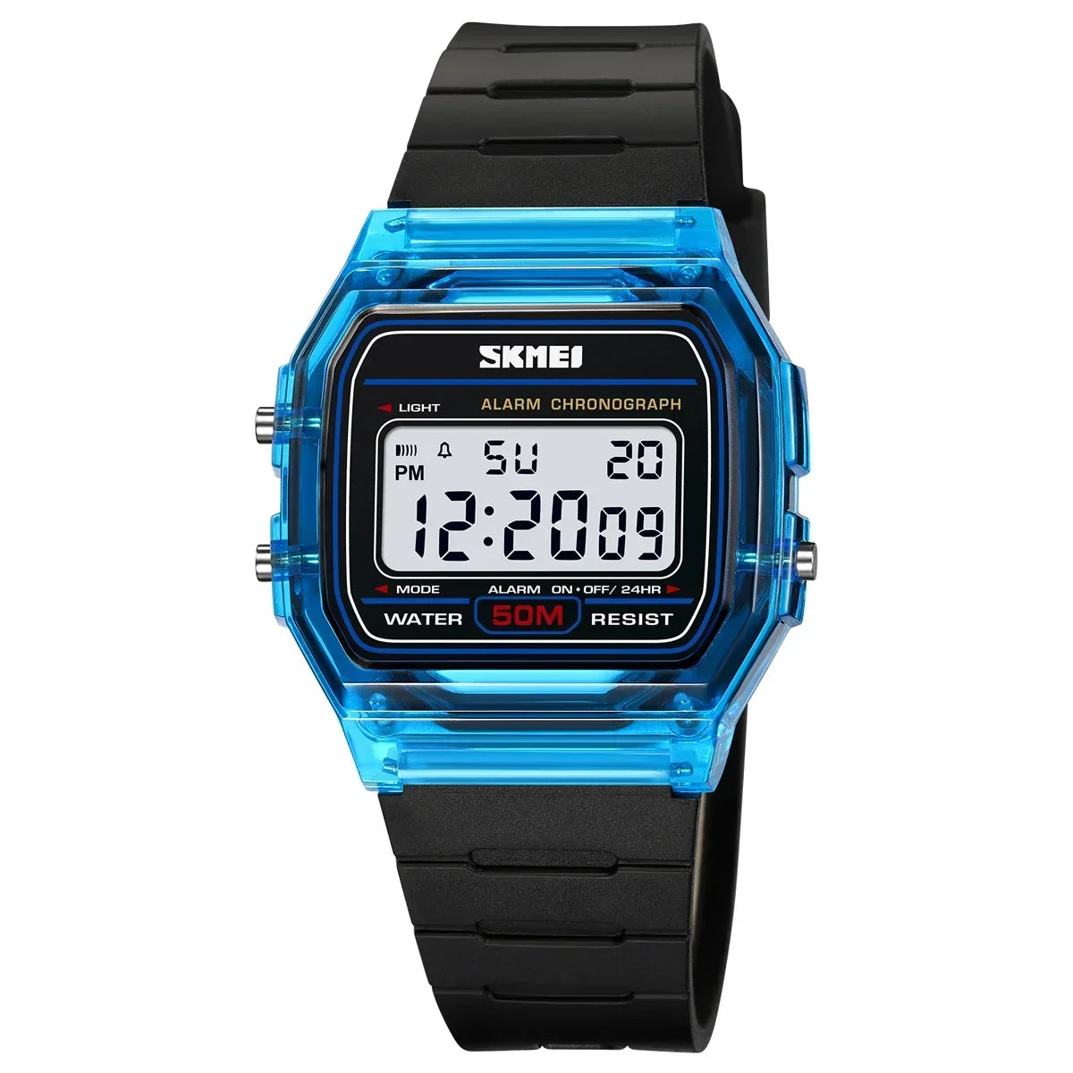 SKMEI 2056 Waterproof Sports Watch for Men Women - blue black