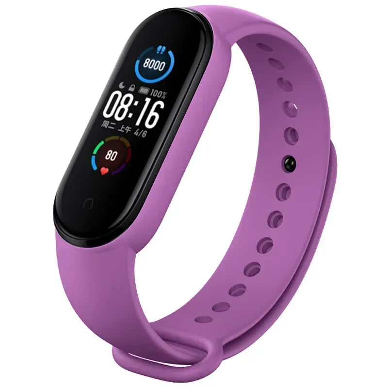Watch Strap For Xiaomi Mi Band 7 6 5 4 3 Wristband - Purple 01 / Mi band 3 4 / United States, Purple 01 / Mi band 5 6 7 / United States