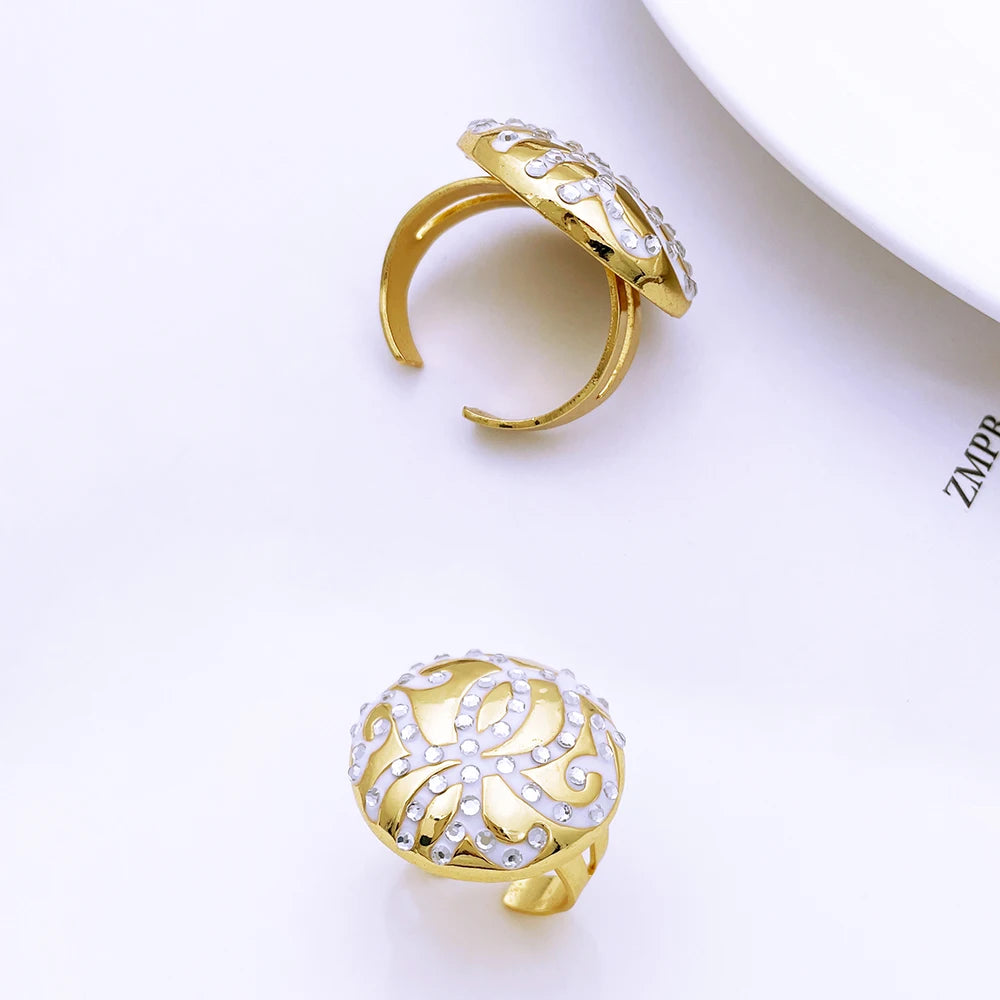 Classic Design Women Necklace Earrings Ring Bracel