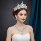 Royal Queen 3 Pcs Tiaras and necklace earrings for