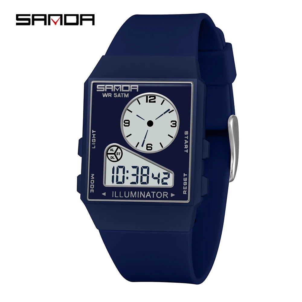 Sanda 6338 Fashion 2026 New Dual Display Electroni