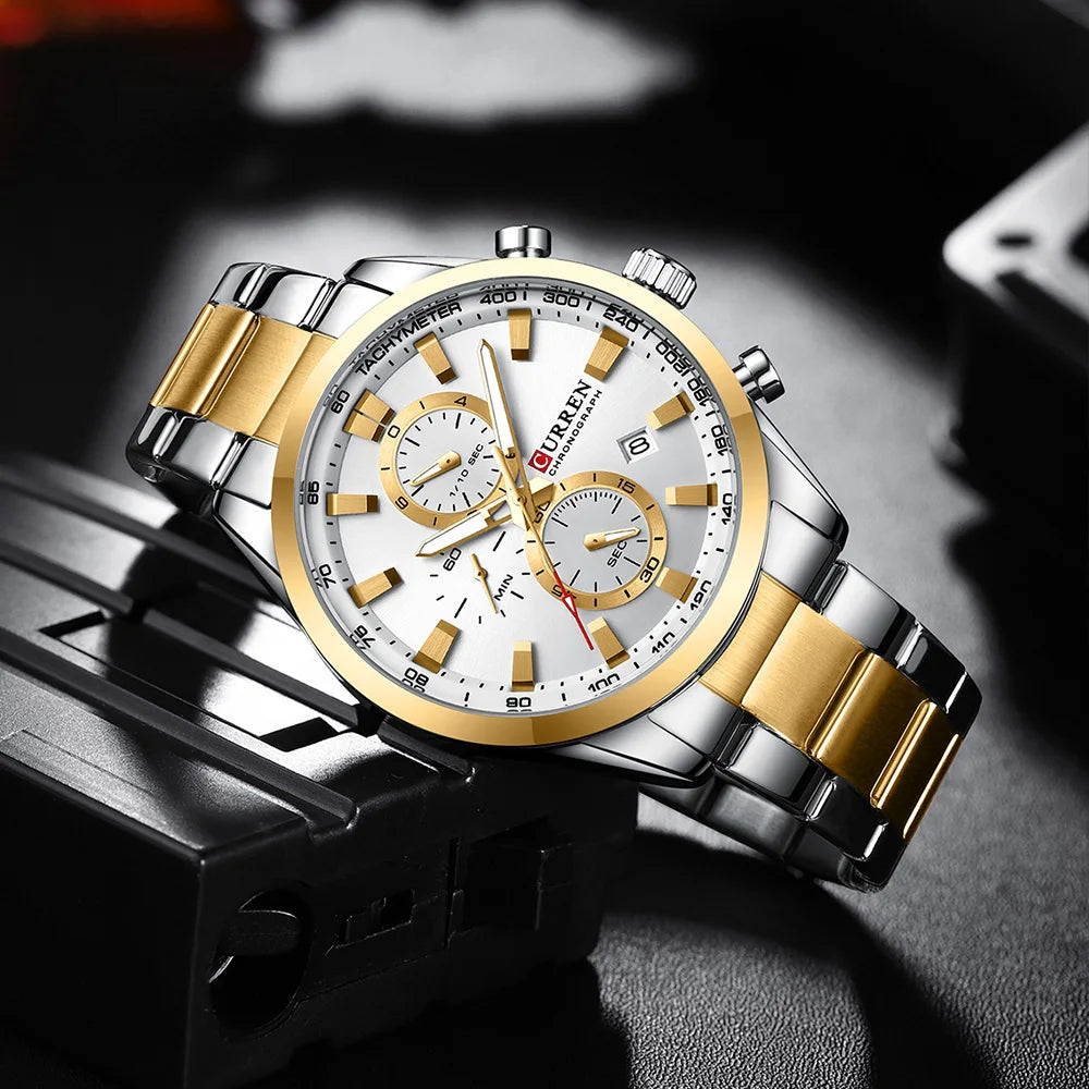 Curren 8445 Men's Multifunctional Waterproof Wrist