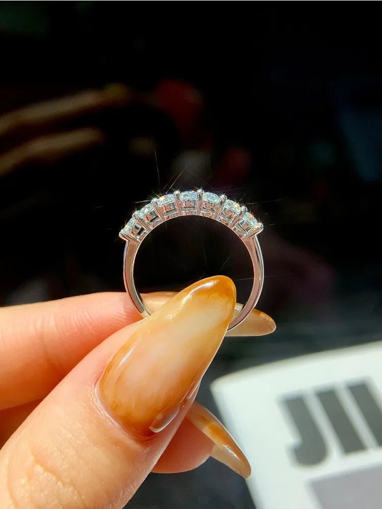 Novary Real Moissanite Ring 925 Sterling Silver
