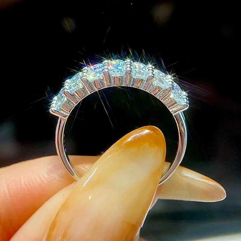 Luxury 1.4ct D Color Moissanite Diamond Ring for Women