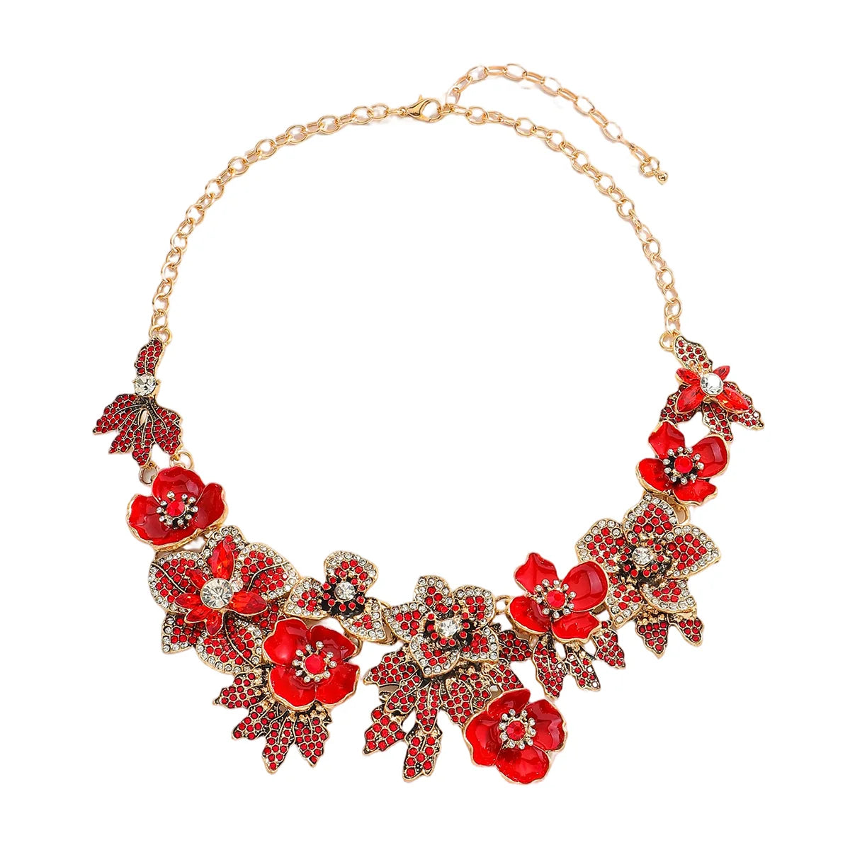 Vedawas 2026 Spring Fashion Alloy Flowers Necklace