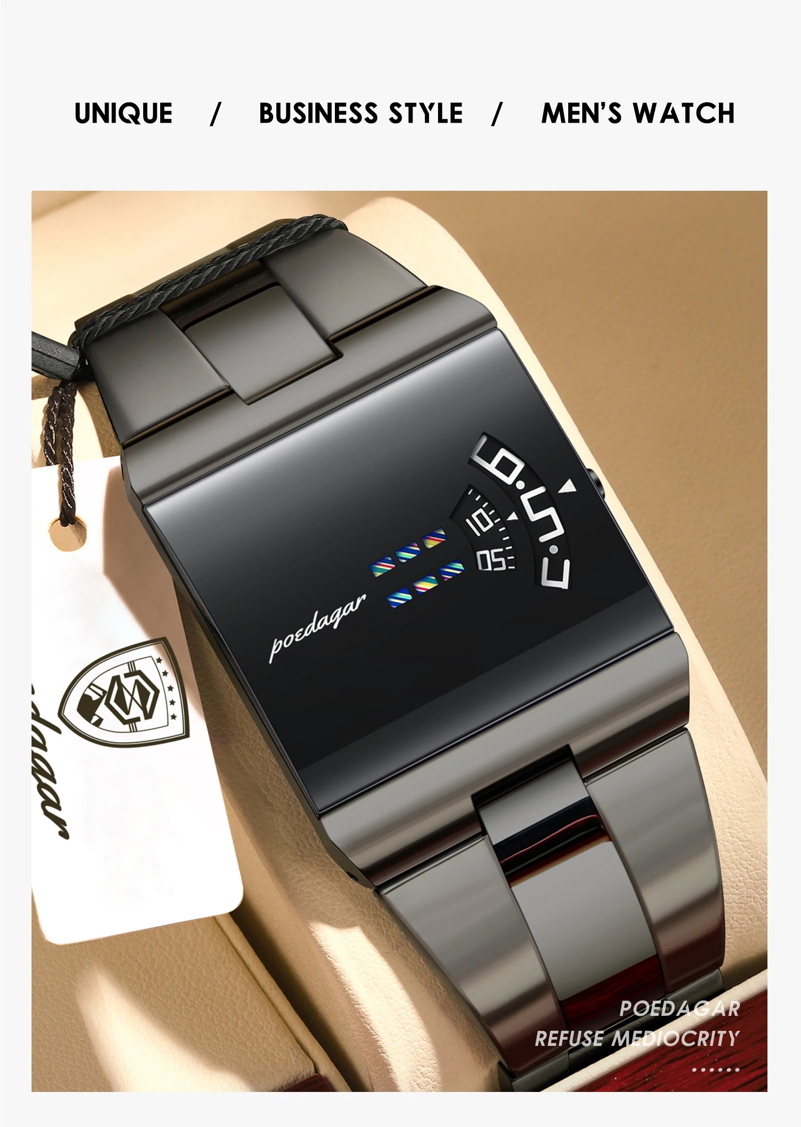Poedagar Brand Business Man Watch Waterproof Stain
