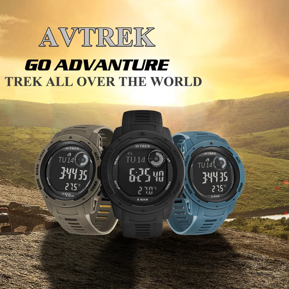 Avtrek Outdoor Digital Sports Watch Pedometer