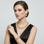 latest Italian Ladies Fine Jewelry Sets Gold Color