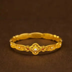 Chinese Tradition 18K Gold Pure Yellow Bangles.
