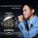 Olevs Men's Quartz Watches Top Brand Stainless.