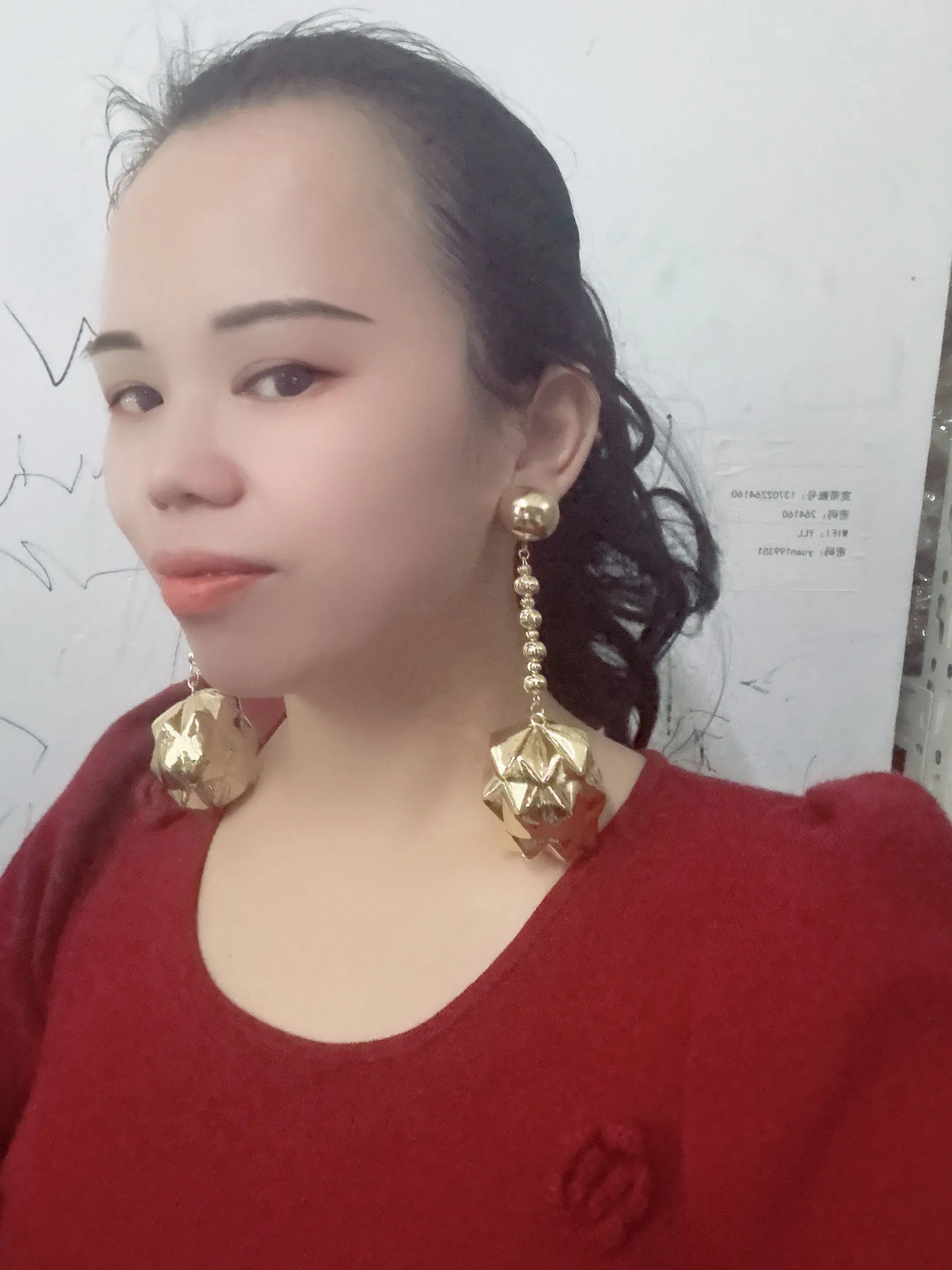 New Design Italian Gold Earrings For Women Big