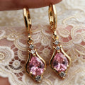 1 Pair Luxury Elegant Water Zirconia Earrings