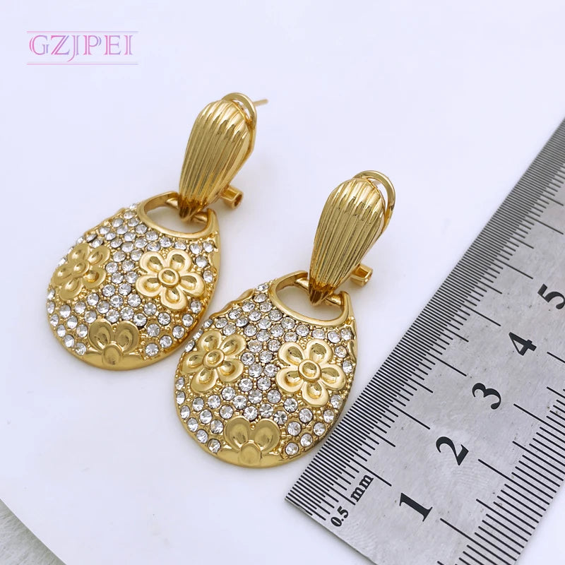 New Necklace And Earrings Set Unique Dubai Fashion