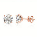 OEVAS Real 0.2CT-3CT D Color Moissanite Four Claws - Rose Gold / each 1.5ct 7.5mm, Rose Gold / each 2ct 8mm, Rose Gold / each 0.5ct 5mm, Rose Gold / each 1ct 6.5mm, Rose Gold / each 3ct 9mm, Rose Gold / each 0.8ct 6mm, Rose Gold / each 0.2ct 3.5mm, Rose Gold / each 0.3ct 4mm