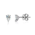 Smyoue 0.5CT 1CT Pear Cut Certified Moissanite Stud - silver color / 1CT and 1CT, silver color / 0.5CT and 0.5CT, silver color / 4ct and 4ct, silver color / 2CT and 2CT, silver color / 0.8CT and 0.8CT