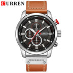 CURREN Fashion Date Quartz Men Watches Top Brand - silver black