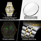 POEDAGAR Fashion Business Men's Watch Luminous