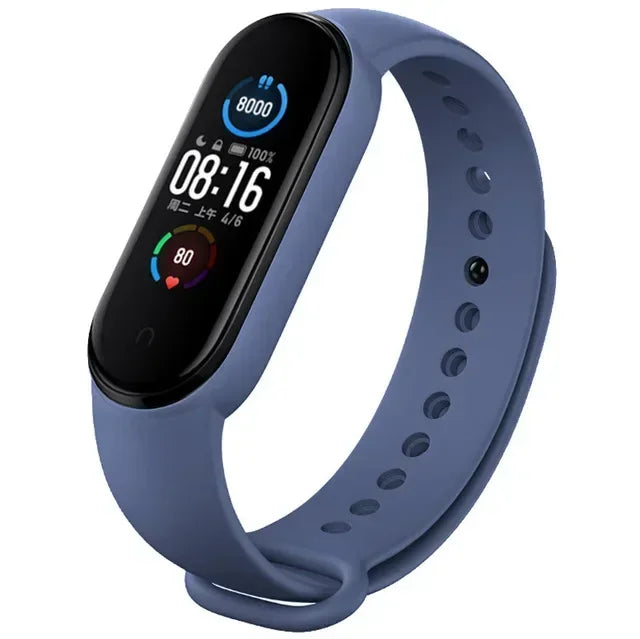 Watch Strap For Xiaomi Mi Band 7 6 5 4 3 Wristband - Navy blue 13 / Mi band 5 6 7 / United States, Navy blue 13 / Mi band 3 4 / United States