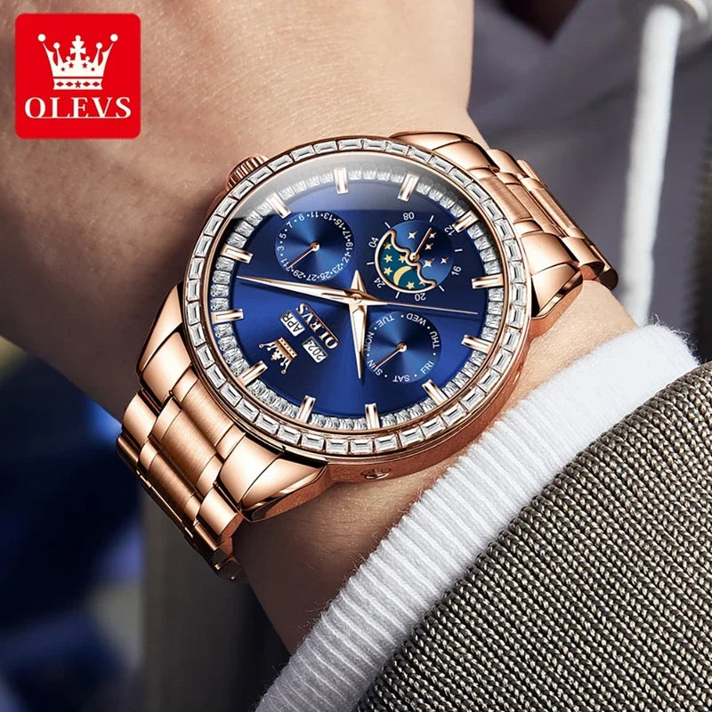 Olevs 6695 NEW Men's Watches Full Multifunctional.