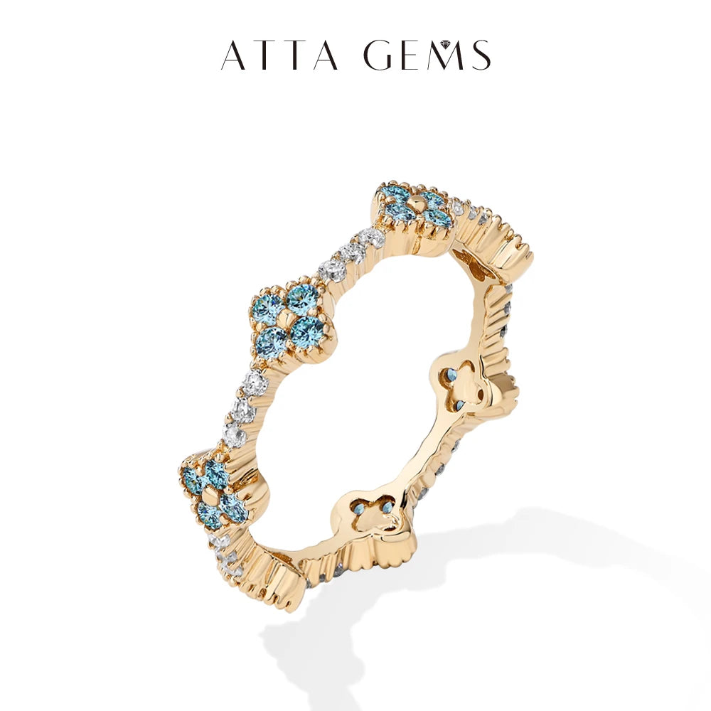 Attagems Eternity Dvvs1 Moissanite Ring for Women.