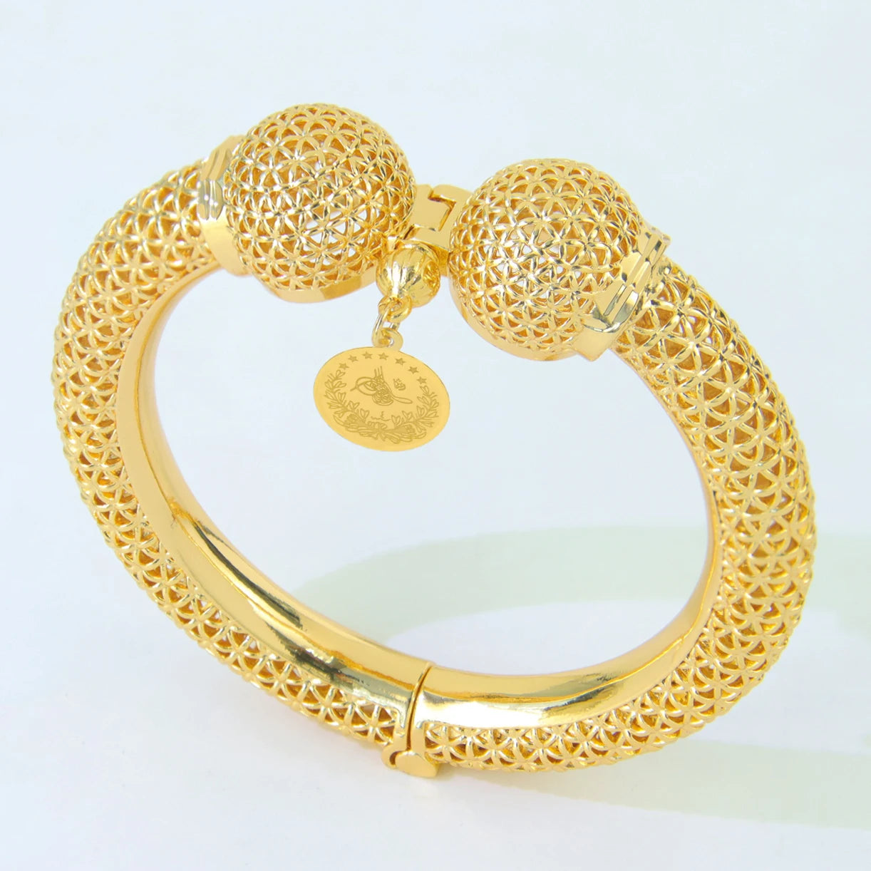 Dubai 24k Gold Jewelry Bracelet Copper Gold Plated
