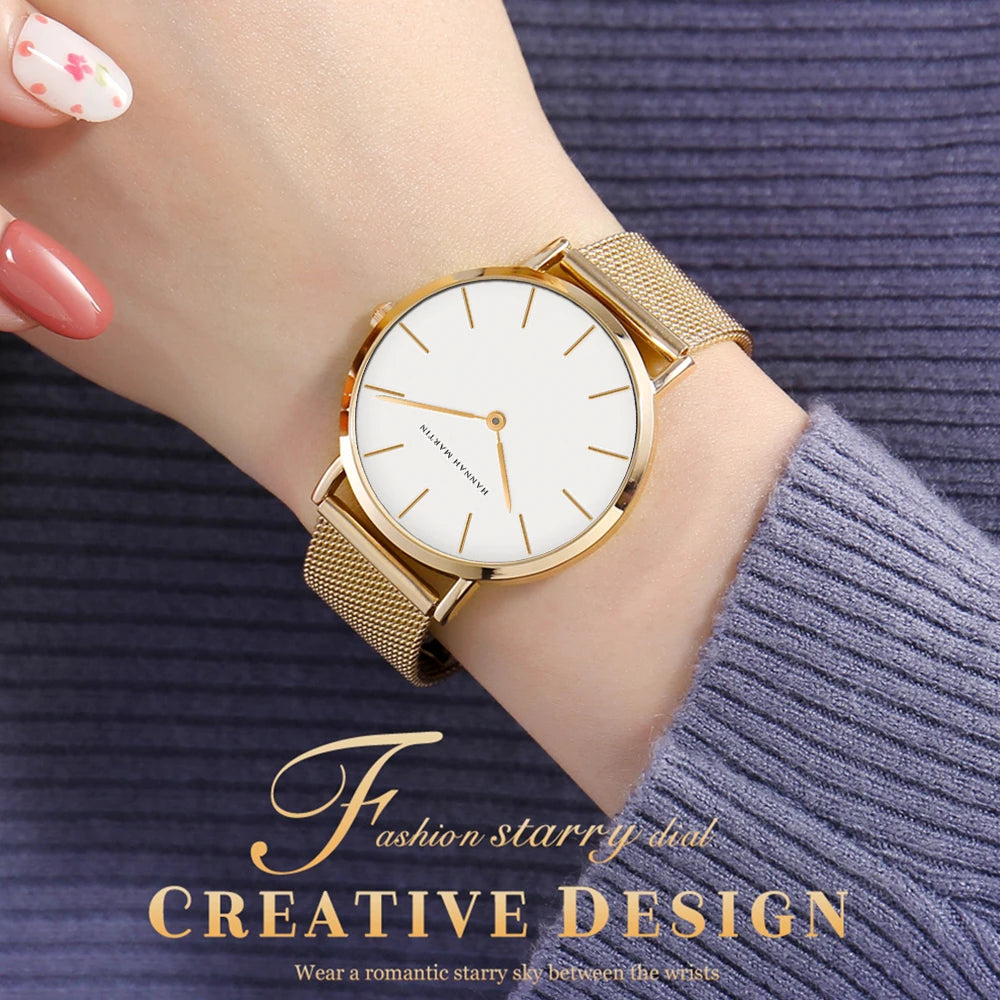2023 New Women Bracelet Watch 1 Set Japan Quartz.