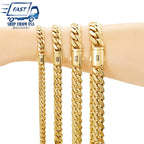 6-14mm wide Stainless Steel Cuban Miami Chains