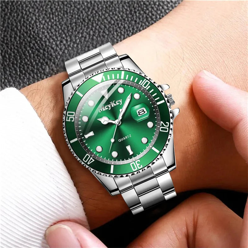 Fashion Men Business Watches Stainless Steel Band Men