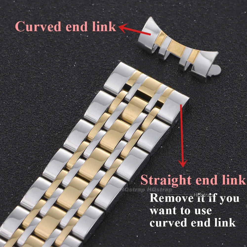 Solid Stainless Steel Band 18mm 20mm 22mm Universal