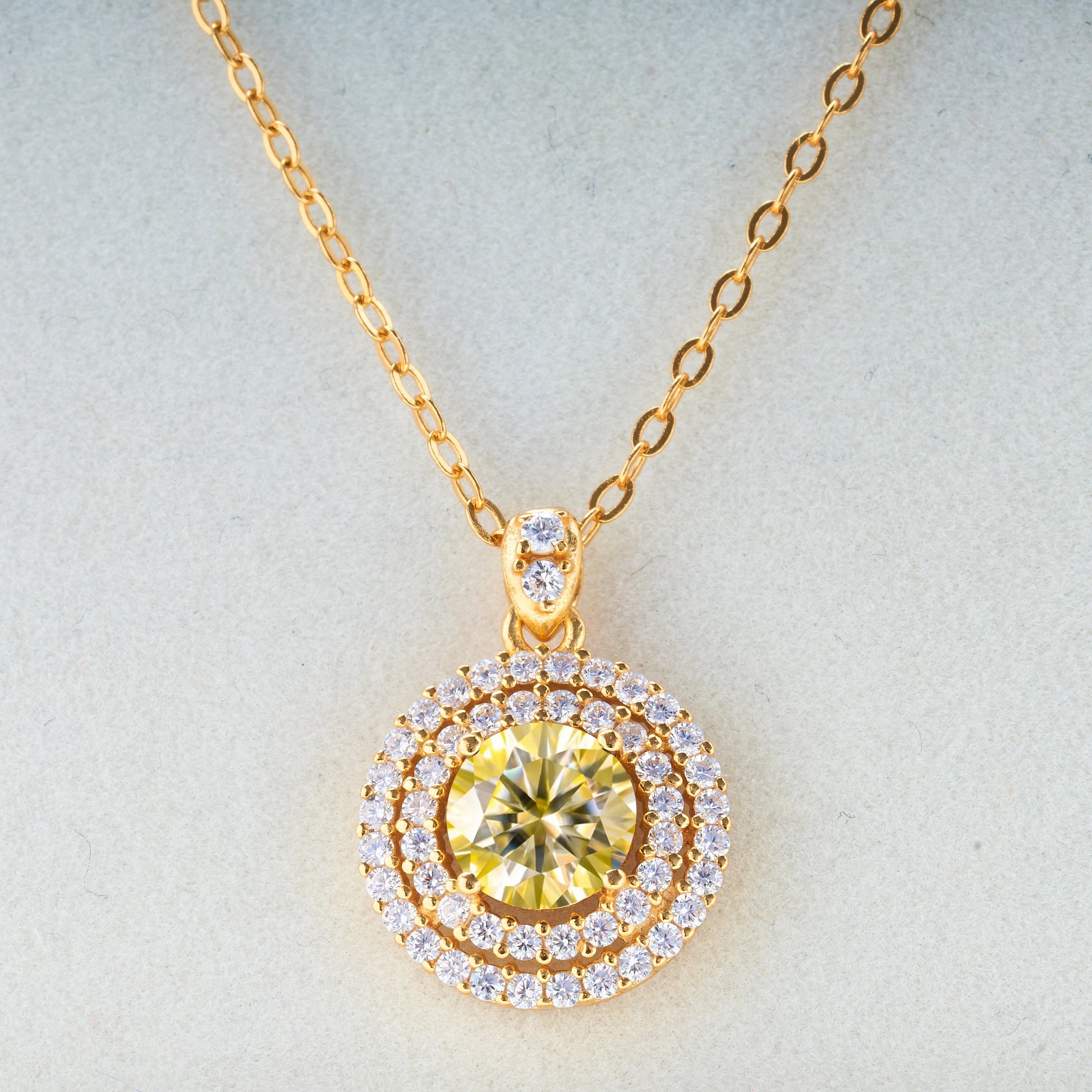 1.0 carat Certified D Color Moissanite Pendants