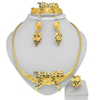 Dubai Women's Jewelry Set: Animal Design Leopard