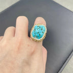 Raw Unique Irregular Turquoise Crystal Jewelry