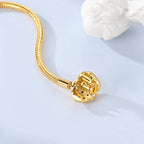 925 Sterling Silver Bracelets 17-20CM Original Golden