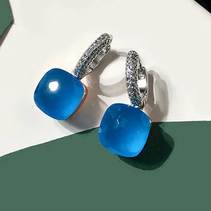 Pure 925 Sterling Silver Candy Style 21 Colors Pink - Royal blue