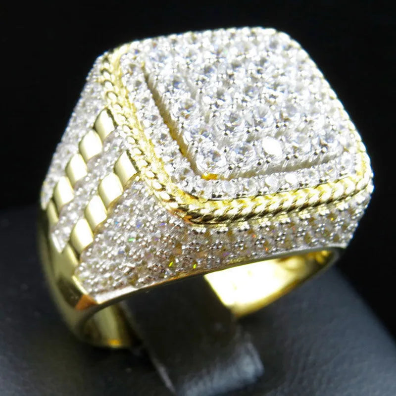 14K Gold Ring for men Natural 2 Carat Diamond with