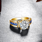 Certified D Color VVS1 2ct Moissanite Diamond Ring