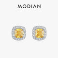 MODIAN Yellow Sparkling Cubic Zirconia Platinum Plated - Default Title