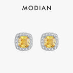 MODIAN Yellow Sparkling Cubic Zirconia Platinum Plated - Default Title