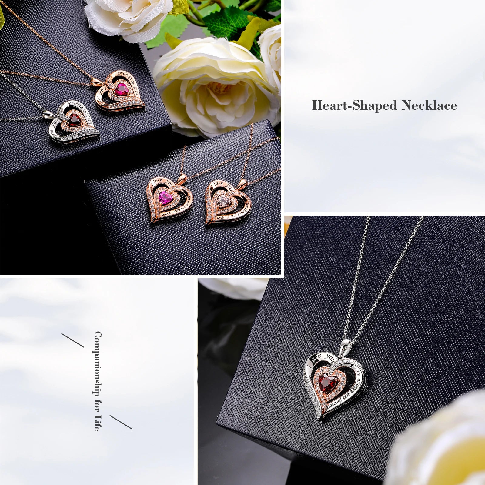 GZ Zongfa  925 Sterling Silver Heart Pendant for